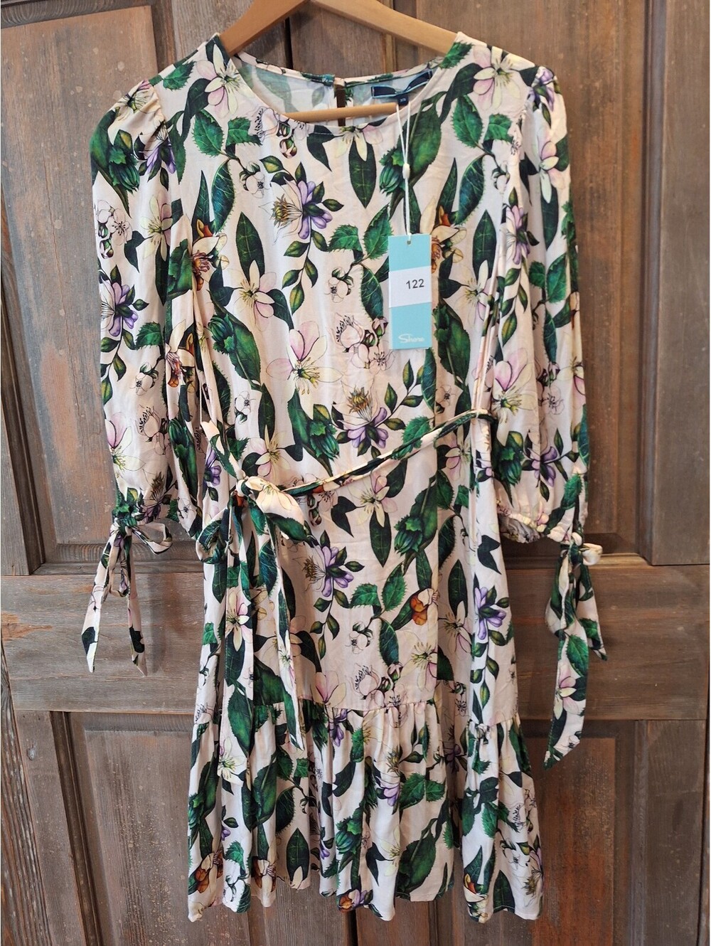 Luxury dress, mini, floral, tropical, beachy, vacation. XS, New with tag.